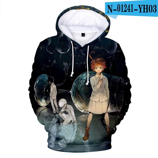 Обещанный Неверленд Фил Джилда Дон Рэй Норман Эмма Косплей Худи Yakusoku No Neverland Толстовка Аниме Одежда Оверсайз