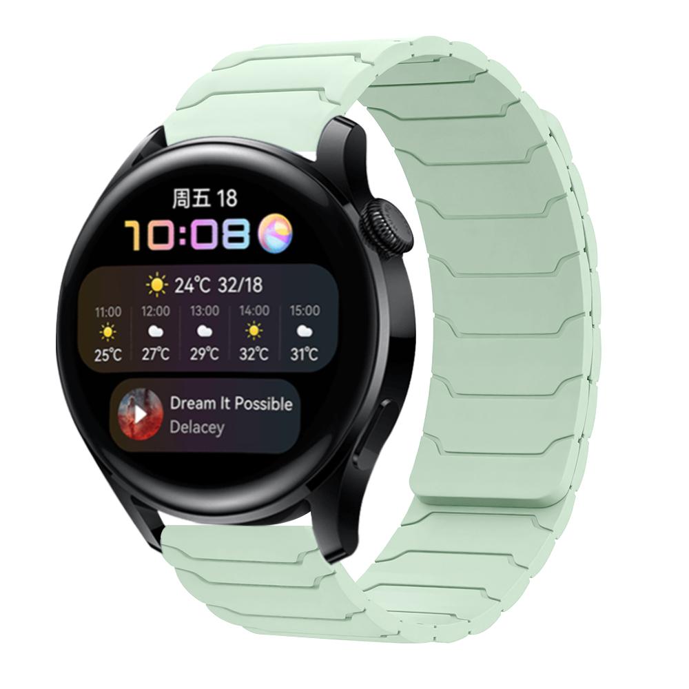 Силиконовый магнитный ремешок 20мм 22мм 18мм для Samsung Galaxy watch 7/6/5 active 2 amazfit браслет HUAWEI watch GT 2e 3 ремешок