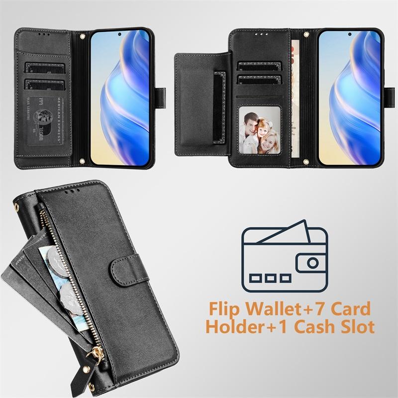 Флип-чехол для Blu View Speed 5 Pro C9 Bold K50 B1550VL 5G кожаный чехол-кошелек с отделением для карт сумка на молнии