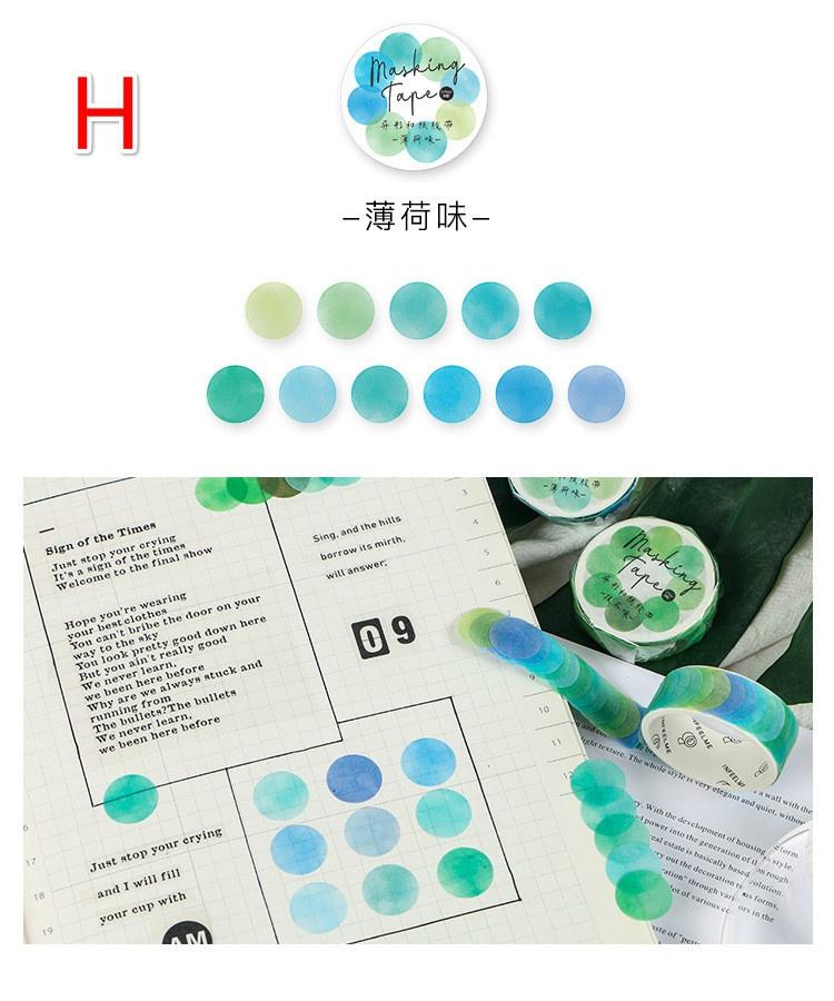 1 рулон школьные канцелярские принадлежности красочные маскировочные ленты в горошек журнал студенческие наклейки для тетрадей дети DIY декоративный дневник Скрапбукинг