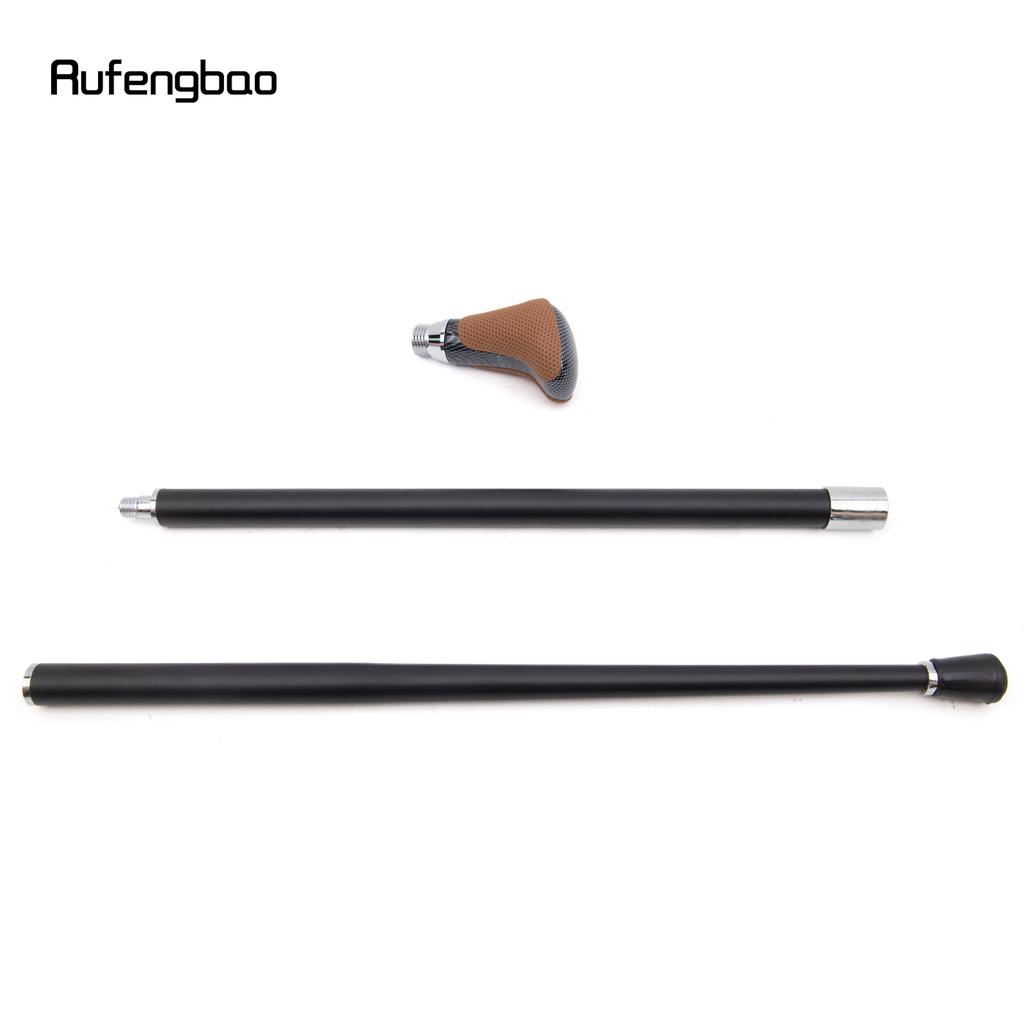 Коричневая черная кожаная белая трость модная декоративная трость джентльмен элегантный косплей трость посох 94 см