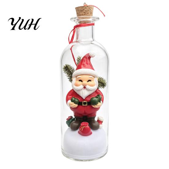 Christmas Eve Present for Friends Recordable Message Bottle Night Light, Tree Ornaments, LED Lighted Wishing Creative Small Gift Accessories