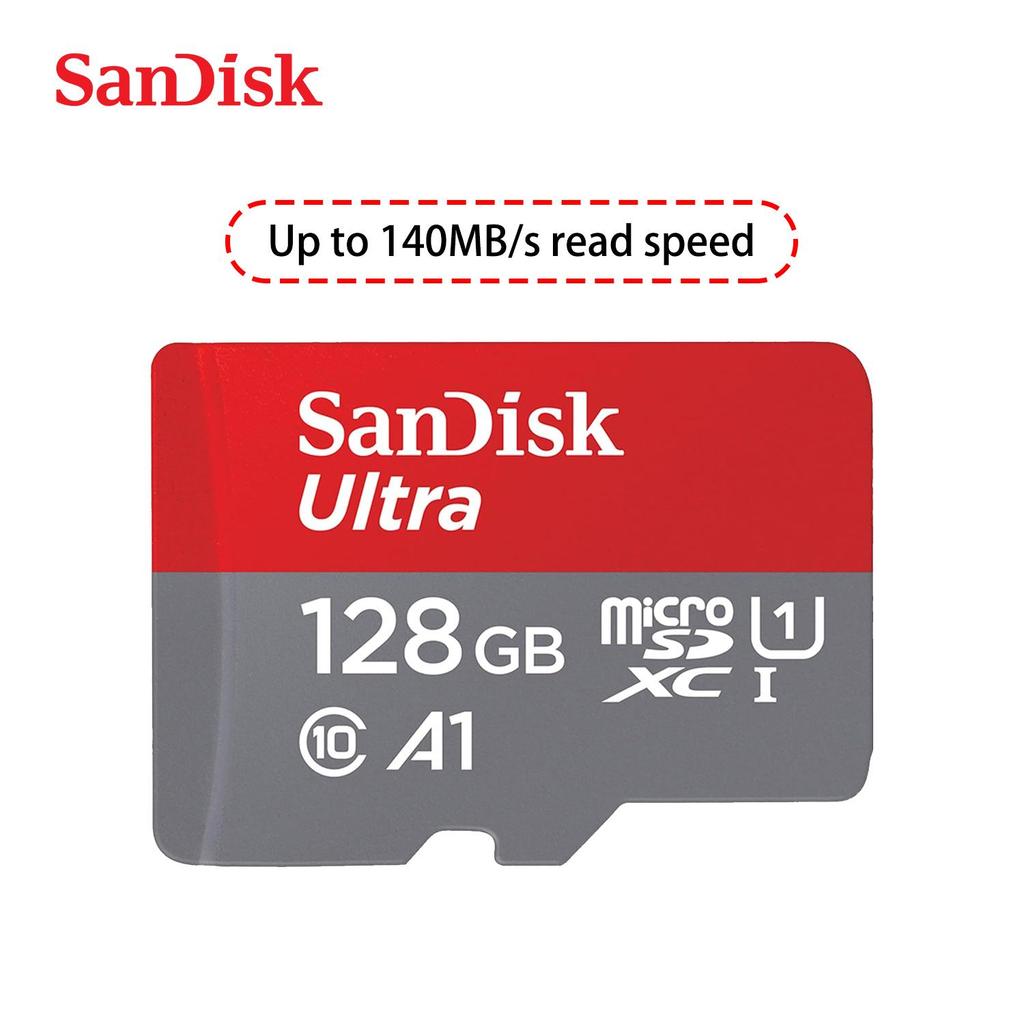 SanDisk Карта памяти TF 64 ГБ 32 ГБ 128 ГБ Ultra micro sd 256 ГБ 512 ГБ Класс 10 Microsd SD-карта 120 МБ/с UHS-I A1 для телефона/ПК/планшета
