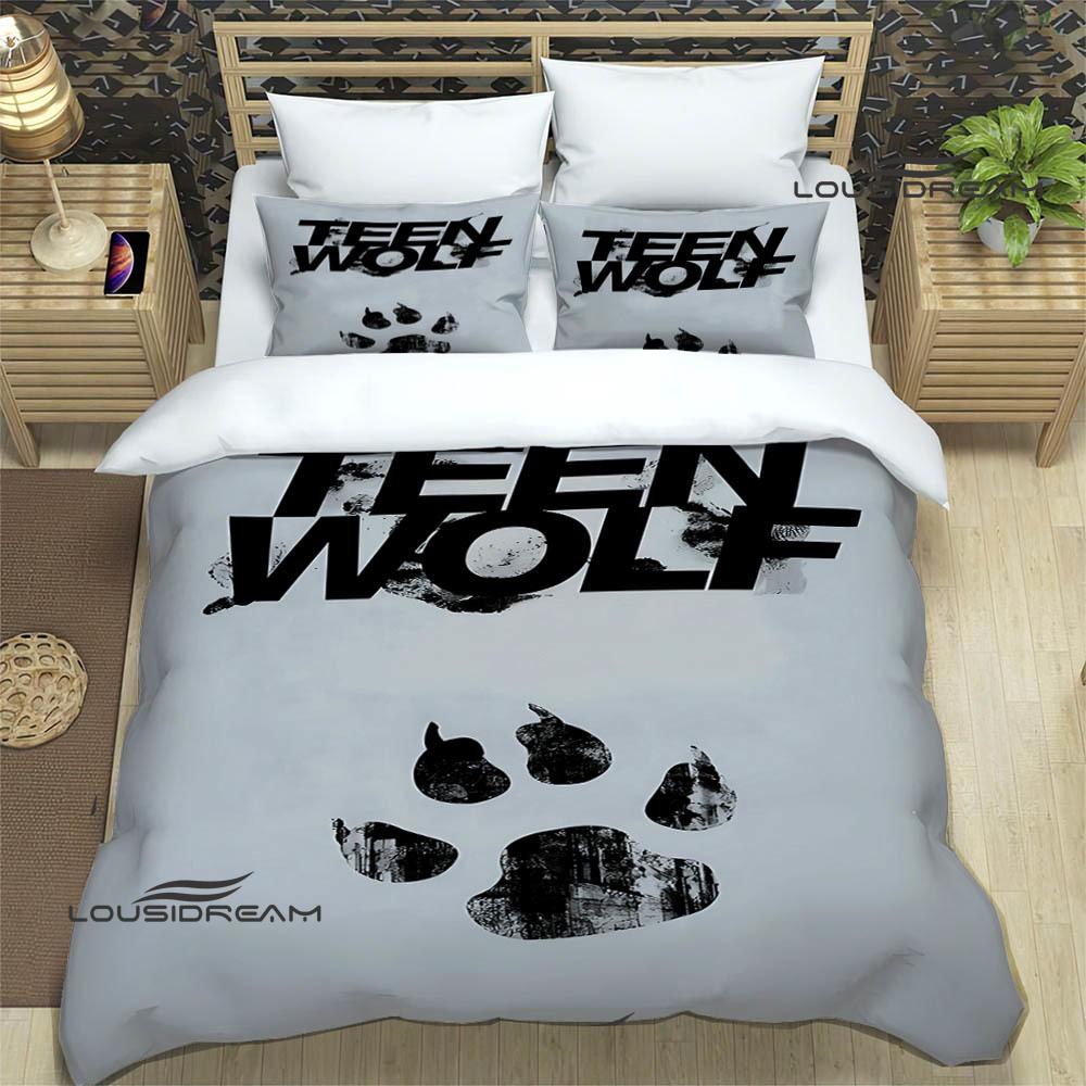 Teen Wolf Printed Bedding Sets exquisite bed supplies set duvet cover bed comforter set bedding set luxury birthday gift