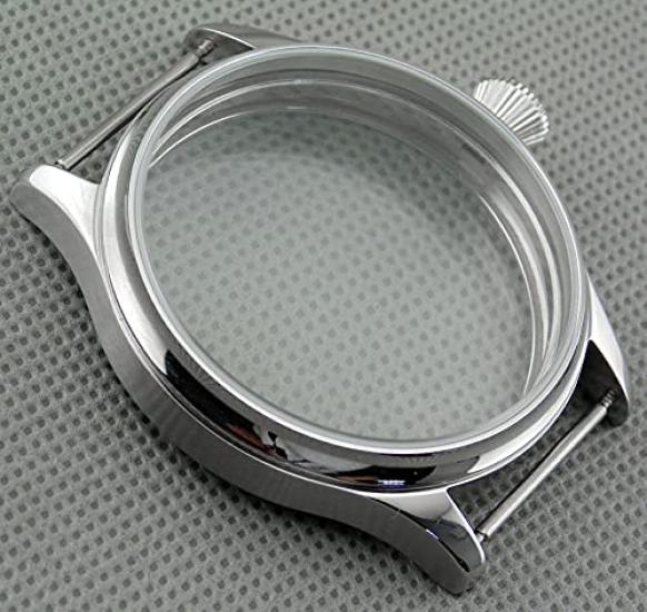 44MM Stainless Steel Watch Case Shell for Seagull Mechanical Watch ST3600/3621 6497/6498
