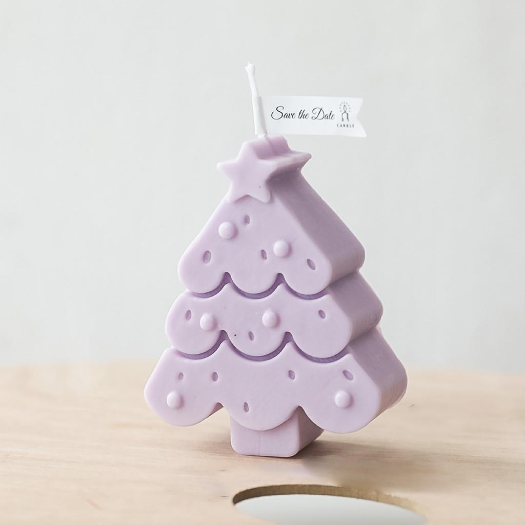 Рождественская елка Ароматерапия Свеча в форме дерева Свеча Рождественское украшение для дома Настольные поделки Подарок