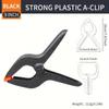 3/4/6/9 Inch Wood Working Clip Plastic Clamp Nylon Spring Clamp Clips for backdrop,Wood Working, Photography,Craft, Art DIY
