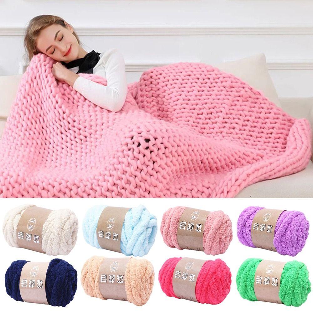 Толстая пряжа ручной работы. Пушистая пряжа для вязания крючком. Новая пряжа для ковров. Аксессуары для вязания.