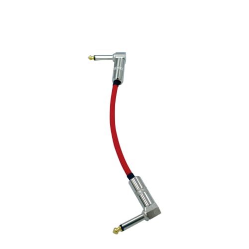 KM sound CANARE Red GS-6 Patch Cables, L-L Plug, 15cm, Set of 3