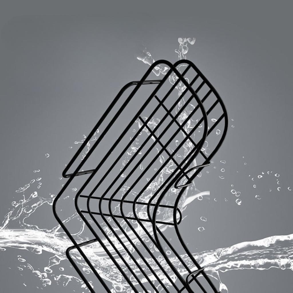 Железный треугольный стеллаж для хранения вещей, угловой настенный стеллаж для кухни, кухонный неперфорированный стеллаж для хранения вещей