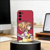 Чехол для телефона аниме CardCaptor Sakura для Samsung S25, S24, S21, S22, S23, S30, Ultra, S20, Plus, Fe, Мягкий силиконовый черный чехол
