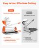 304.8mm Vinyl Floor Cutter, 16mm Thick Laminate Flooring Cutter with Upgraded Labor-Saving Aluminum-Alloy Lever, Telescoping Support Plate, Cuts