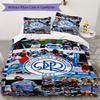 Queens Park Rangers fc Pattern Bedding uilt Set uilt Cover Pillowcase Home Decoration Birthday Gift (1 * duvet cover + 2 * pillowcase without core)