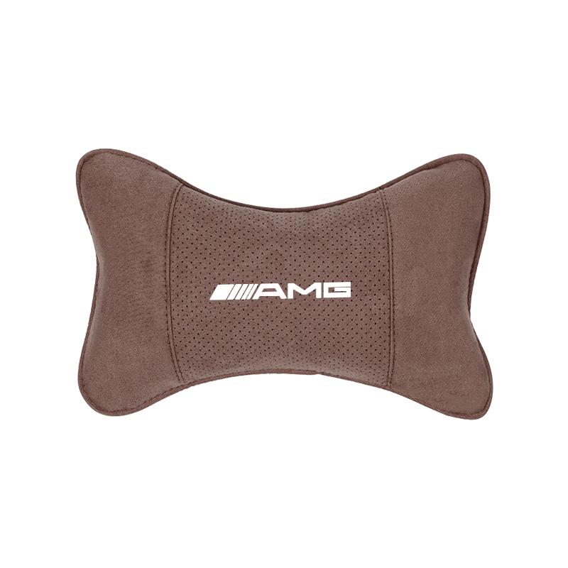 Suede Headrest Car Breathable Memory Foam Neck Pillow For Mercedes Benz AMG GLC W203 W206 W220 W205 W211 W212 W201 W210 W108 CLA PE3