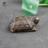 Ретро Медная Китайская Гадательная Черепаха Статуэтка Настольное Украшение Винтажные Миниатюры Черепахи Фигурки Аксессуары для Домашнего Декора