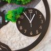 Moss clock, bonsai tree