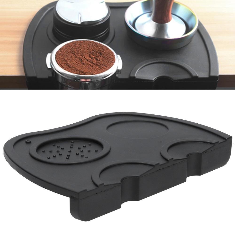 Anti-Slip Design Coffee Tamper Mat Heat Resistance Corner Tamping Mat Barista Coffee Mat For Home