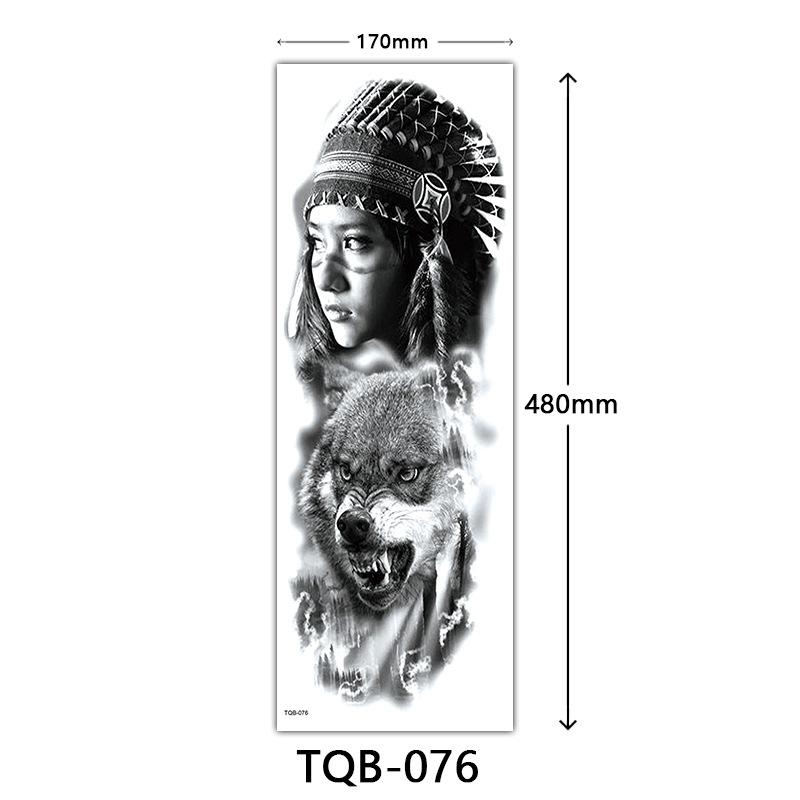 Наклейка-тату на всю руку, Наклейка-тату на всю руку с большой картинкой, Наклейка-тату с цветами на руку Тату