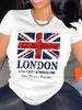 Ретро футболка в британском стиле с принтом Union Jack и надписью UNITED KINGDOM