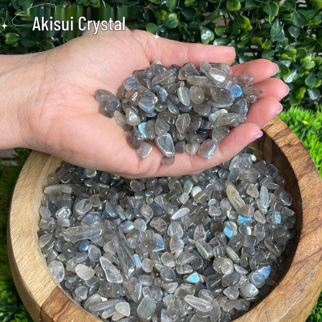 Natural Labradorite Silver Gray Raw Stone for Bonsai, Landscaping & Fish Tank Decor