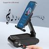 Bluetooth-compatible 5.1 Technology Phone Stand Mobile Phone Holder with Bluetooth Speaker Telescopic Foldable Mobile for Cell