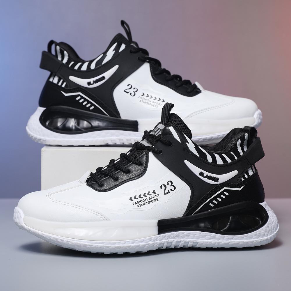 Повседневная мужская обувь. Новая молодежная модная дышащая спортивная обувь на толстой подошве. Модная повседневная обувь.