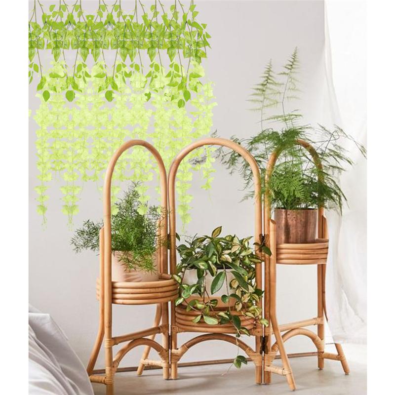 12 шт. 3,6 фута венок из искусственных цветов глицинии, висящий на свадебном саду, озеленение на открытом воздухе, вечерние украшения для дома своими руками