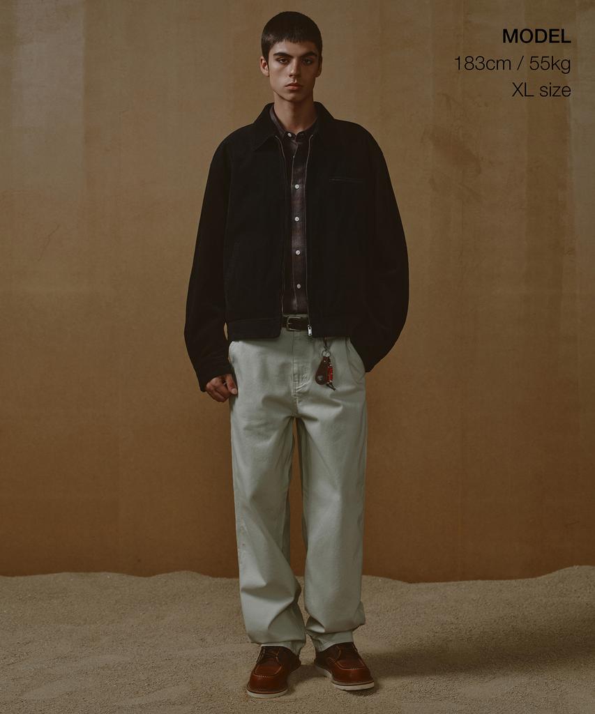 Musinsa Standard 8W Corduroy Work Jacket [Black]