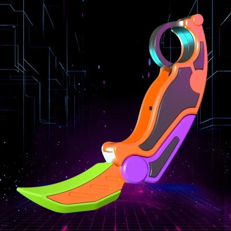 3D Printed Gravity Claw Knife Toy Sword Cosplay Safe Plastic Dazzling Model Decompress Toys Karambit Cool Funny Gifts Dolls