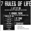 Картина для спальни, класса, домашнего офиса, 7 правил жизни, следите за своими мыслями, мотивационный плакат и печать на холсте