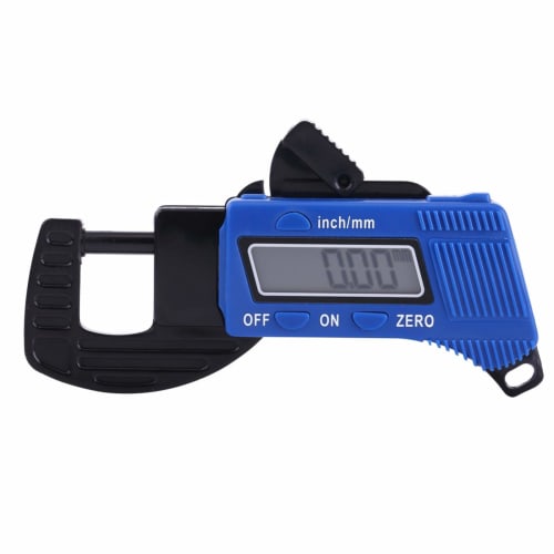 Topiky Digital Micrometer, Thickness Gauge, 0-12mm, Digital Thickness Gauge, High Precision Electronic Micrometer, Digital Thickness Gauge