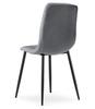 LIBRA chair - dark gray fabric / black legs x 1