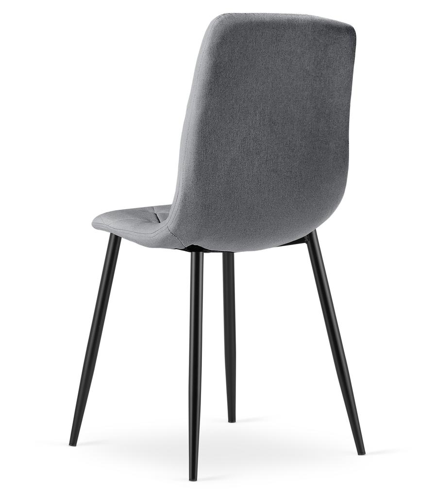 LIBRA chair - dark gray fabric / black legs x 1