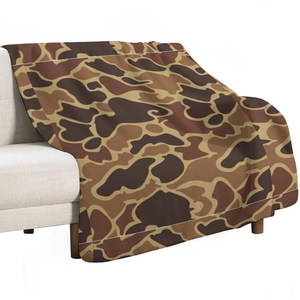 Duck Camo Throw Blanket All Season Lightweight Soft Blanket for Bed