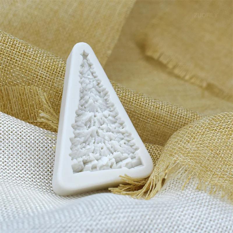 New 3D Christmas Tree Silicone Mold Chocolate Fondant Soap Making Art Resin Mould DIY Party Cake Decoration Kitchen Baking Tools
