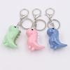 Charming Cartoon Dinosaur Acrylic Keychain Colorful Electroplated Finish, Perfect for Backpacks & Car Keys