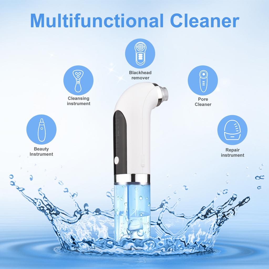 Переносной прибор для красоты с микропузырьками, электрический очиститель для лица, водный цикл, средство для удаления черных точек
