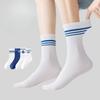 Men's Mid-calf Summer Thin, Pure Cotton, All-cotton Anti-odor, Teenagers, Students, Sports Trend Basketball