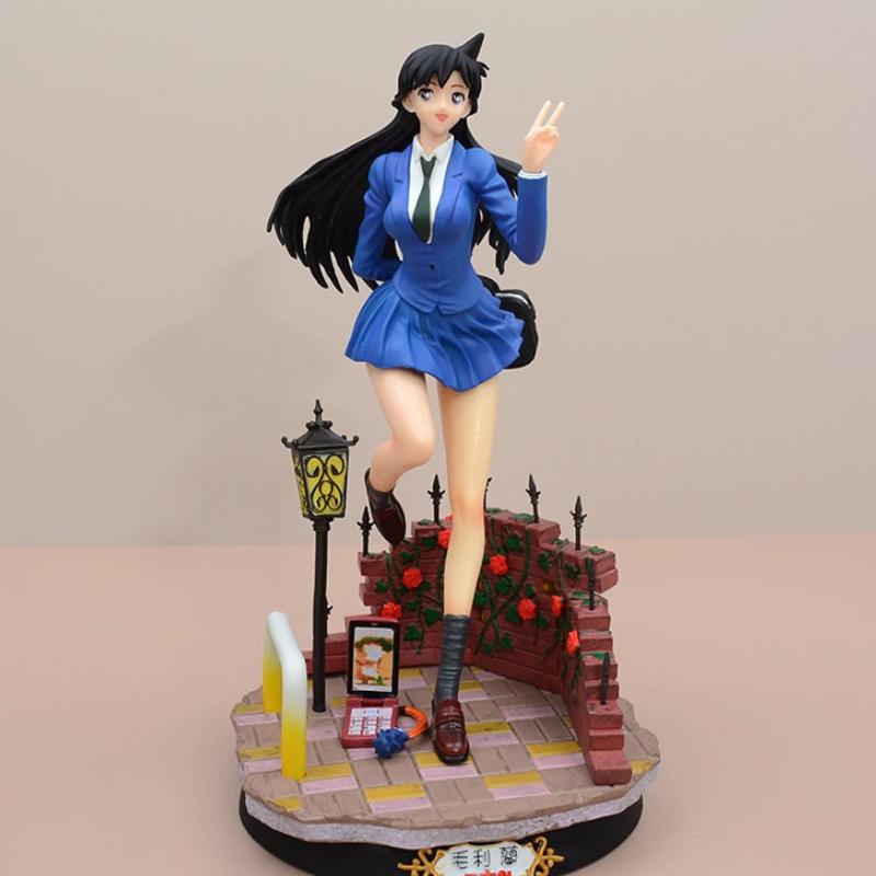 Detective Conan Gk Prize Figure Kudo Shinichi Edogawa Conan Interchangeable Head Anime Statue Beika Chou Scene Collectible Model
