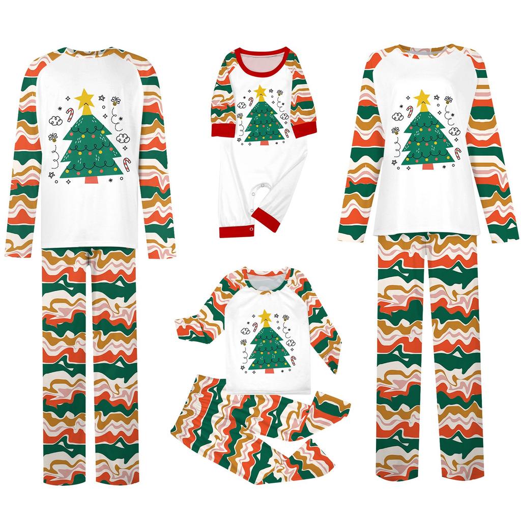 Рождественский комплект для семьи, родителей и детей, предметы интерьера, рождественская пижама, комплект из двух предметов