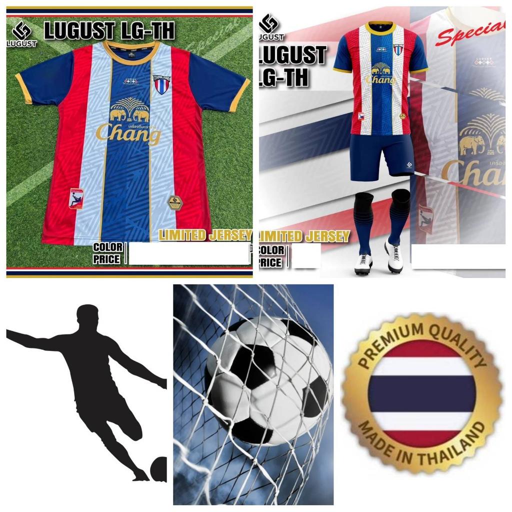 Футболка сборной Таиланда по футболу SOCCER NATION TEAM JERSEY SHIRT HOME FAN с принтом, круглый вырез, унисекс, для мужчин и женщин, быстросохнущая, с коротким рукавом, спортивная форма с логотипом слона