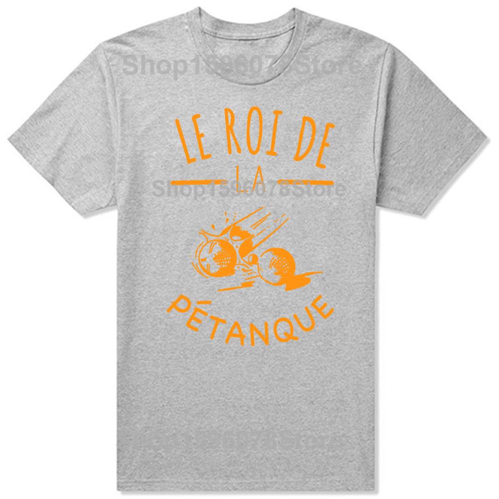The King of Petanque Humor Sport TShirt Men Women Clothing Fashion T Shirts Cotton Short Sleeve Oversized Loose Tshirt Tops