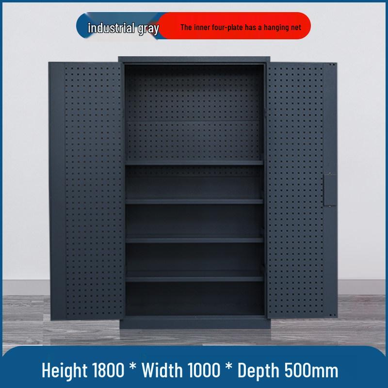 Heavy-Duty Double Door Tool Storage Cabinet for Auto Repair Shop