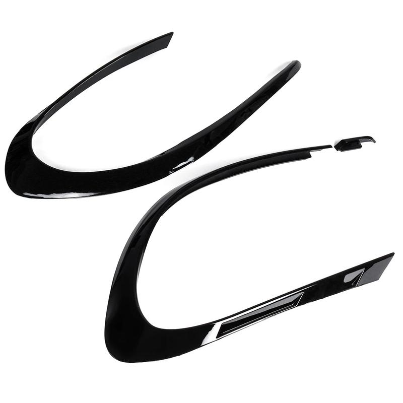 ABTU-Car Front Bumper Side Fog Light Splitter Spoiler For Mercedes BENZ CLA Class W117 C117 CLA45 CLA200 CLA220 AMG 2016-2018