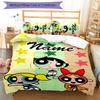 3pcs The Powerpuff Girls9 Cover Set - Personalized Name, HD Printed Bedding with 1 Cover and 2 Pillowcases - Perfect for Home Decor, Easy Care