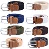 Elastic Braided Belt Universal Pin Buckle Elasticated Trousers Casual Canvas Belt