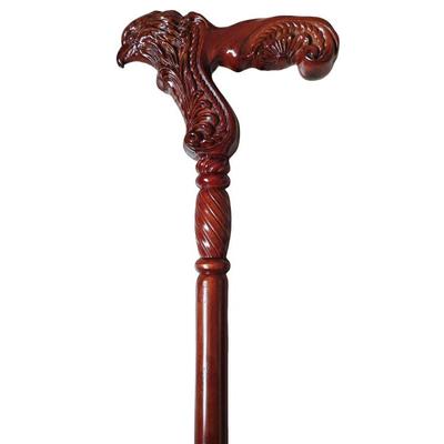 Трость из массива дерева с навершием в виде головы орла - Джентльменская трость из бука