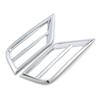 For Volkswagen VW Tiguan MK2 2017- Chrome Front Fog Light Lamp Foglight Trim Cover Frame ABS Exterior