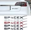 Эмблема багажника ABS Space X, наклейки для автомобиля SpaceX Model 3 X S Y, аксессуары для стайлинга автомобиля