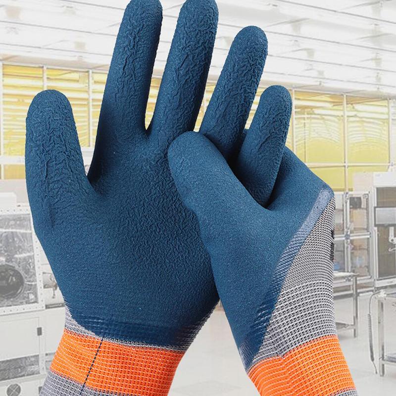 1 пара износостойких нескользящих рабочих перчаток, защитные перчатки для авторемонтных мастерских, перчатки для защиты труда, резиновые перчатки для шин